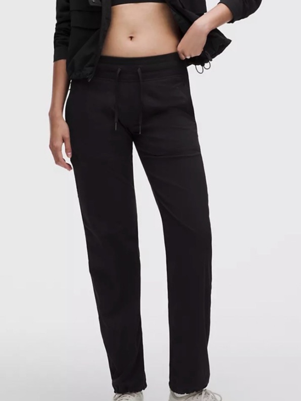 lululemon athletica Black Drawstring Track Pants